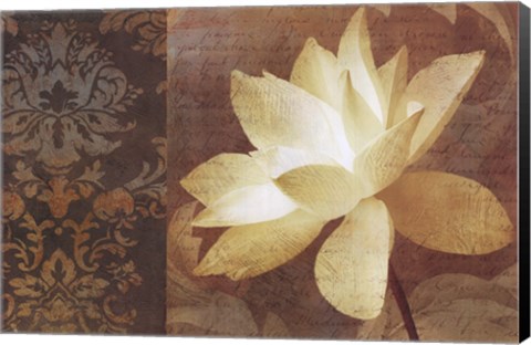 SINGLE FLOWER ABSTRACT CANVAS 36x24/" LETTRE D/'AMOUR II by KEITH MALLETT